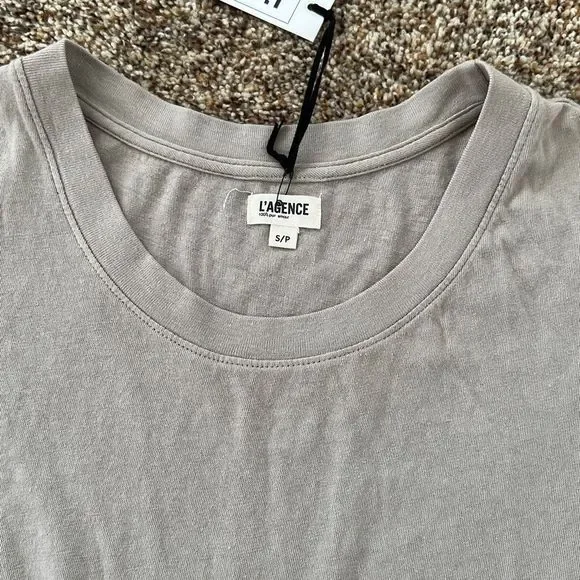 L’Agence Cory Scoop Neck Tee Biscuit Size S - Picture 5 of 7